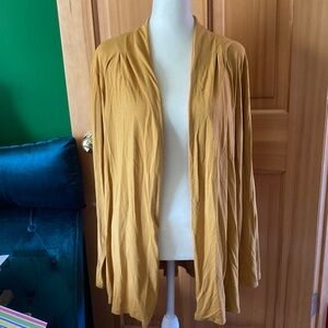 J. Jill Golden Open Front Cardigan